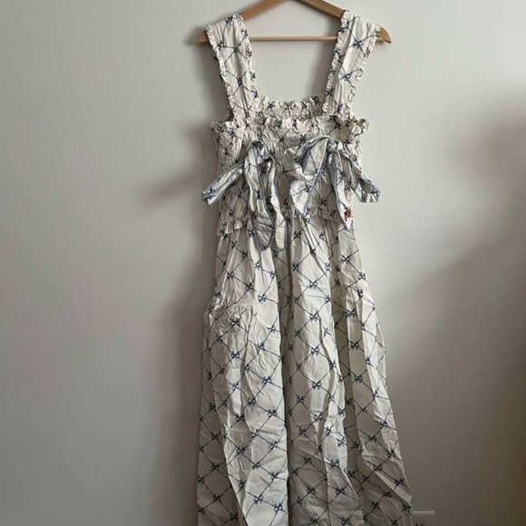 Damson Madder Tish Bow Dress NEW - Picture 5 of 6